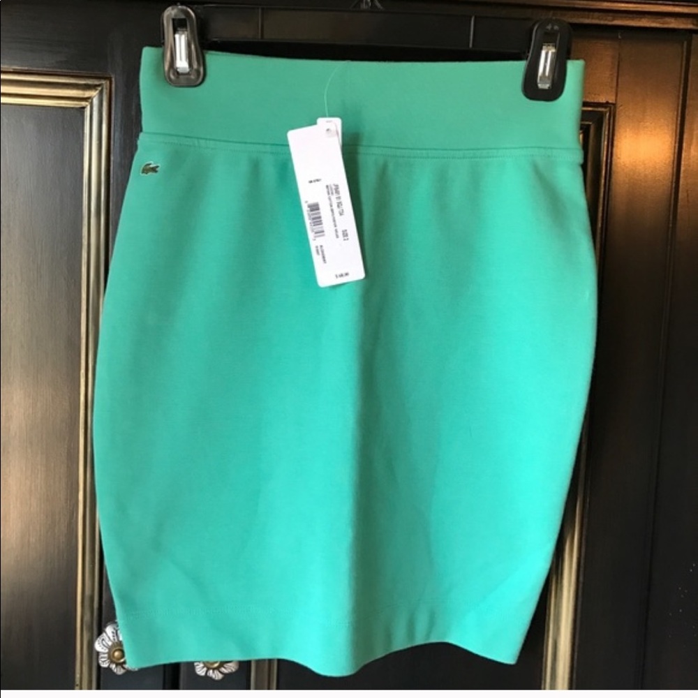 Lacoste Kelly green mini skirt nwt sz 2